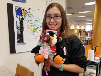 photo of frankentoys activity in the library